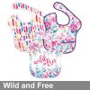 Bumkins Super Bibs Wild and Free watercolour