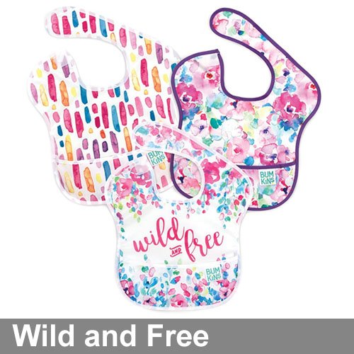 Bumkins Super Bibs Wild and Free watercolour