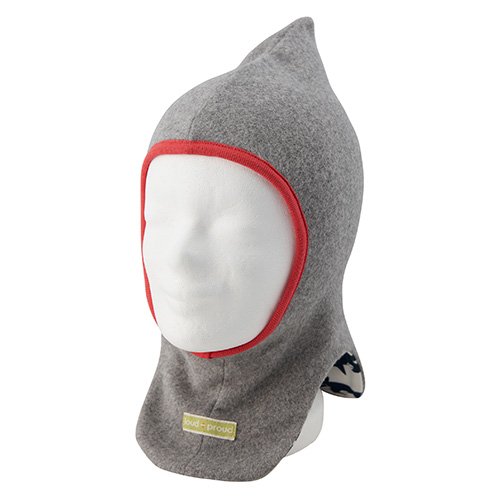 Loud + Proud reversible fleece elephant hood hat cotton organic winter babywearing uk stockist