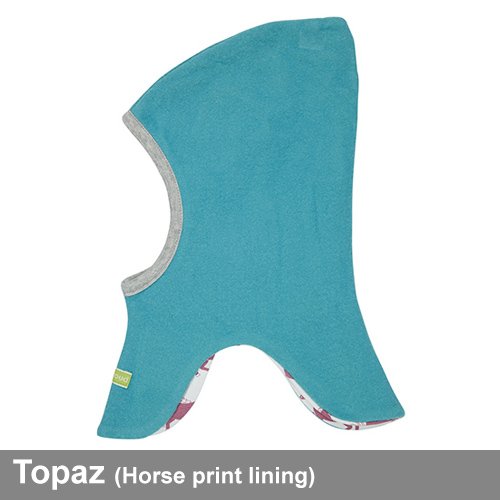 Loud + Proud reversible fleece elephant hood baby toddler balaclava hat cotton organic winter babywearing uk stockist