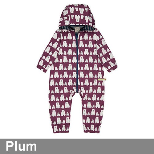 Loud + Proud water repellent outdoor overalls organic cotton printed rainsuit uk stockist