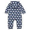 Loud + Proud water repellent outdoor baby toddler overalls organic cotton printed rainsuit uk stockist