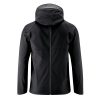 Mamalila Mens Softshell Allweather Babywearing Jacket in Black, back view