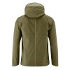 Mamalila Mens Softshell Allweather Babywearing Jacket in Khaki, back view