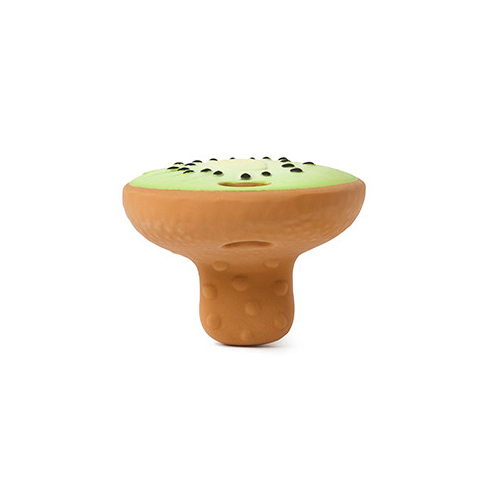 Kiwi shaped rubber teething toy by Oli & Carol