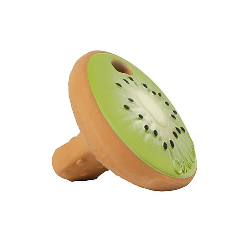 Kiwi shaped rubber teething toy by Oli & Carol